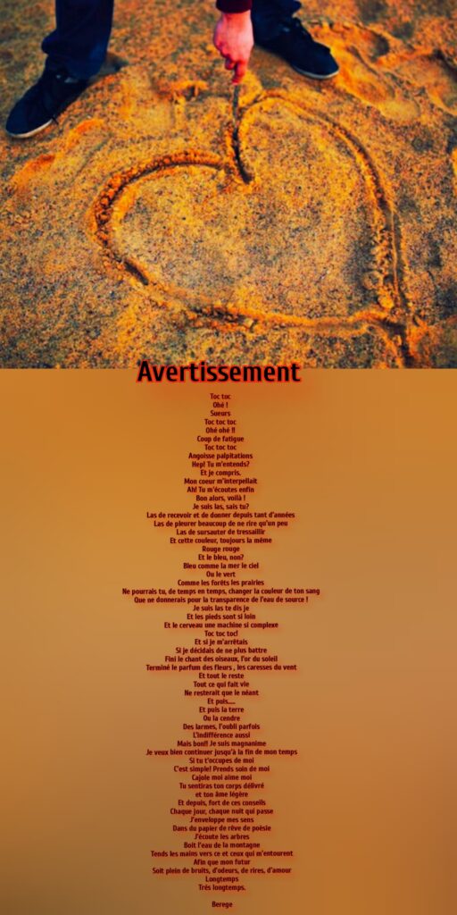 Berege : "Avertissement"