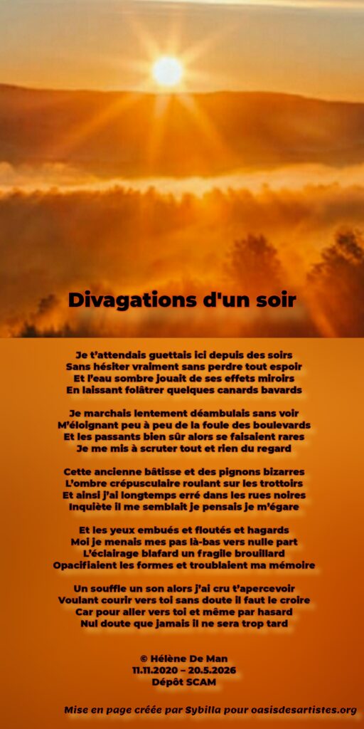 Selenia Divagations d'un soir
Mise en page crée par SYBILLA
pour oasisdesartistes.org