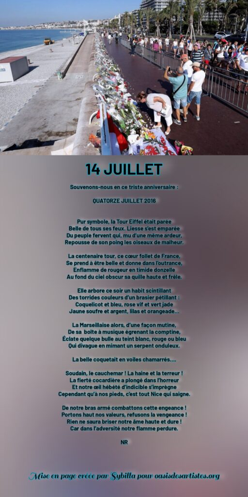 Grodele : "14 JUILLET"

Mise en page créée par sybilla pour oasisdesartistes.org
