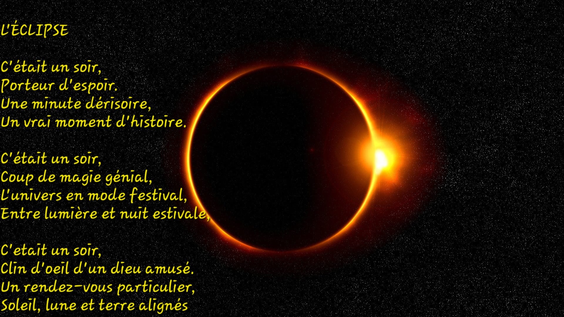 TELEPAT : "L'ECLIPSE" Mise en page créée par TELEPAT pour oasisdesartistes.org