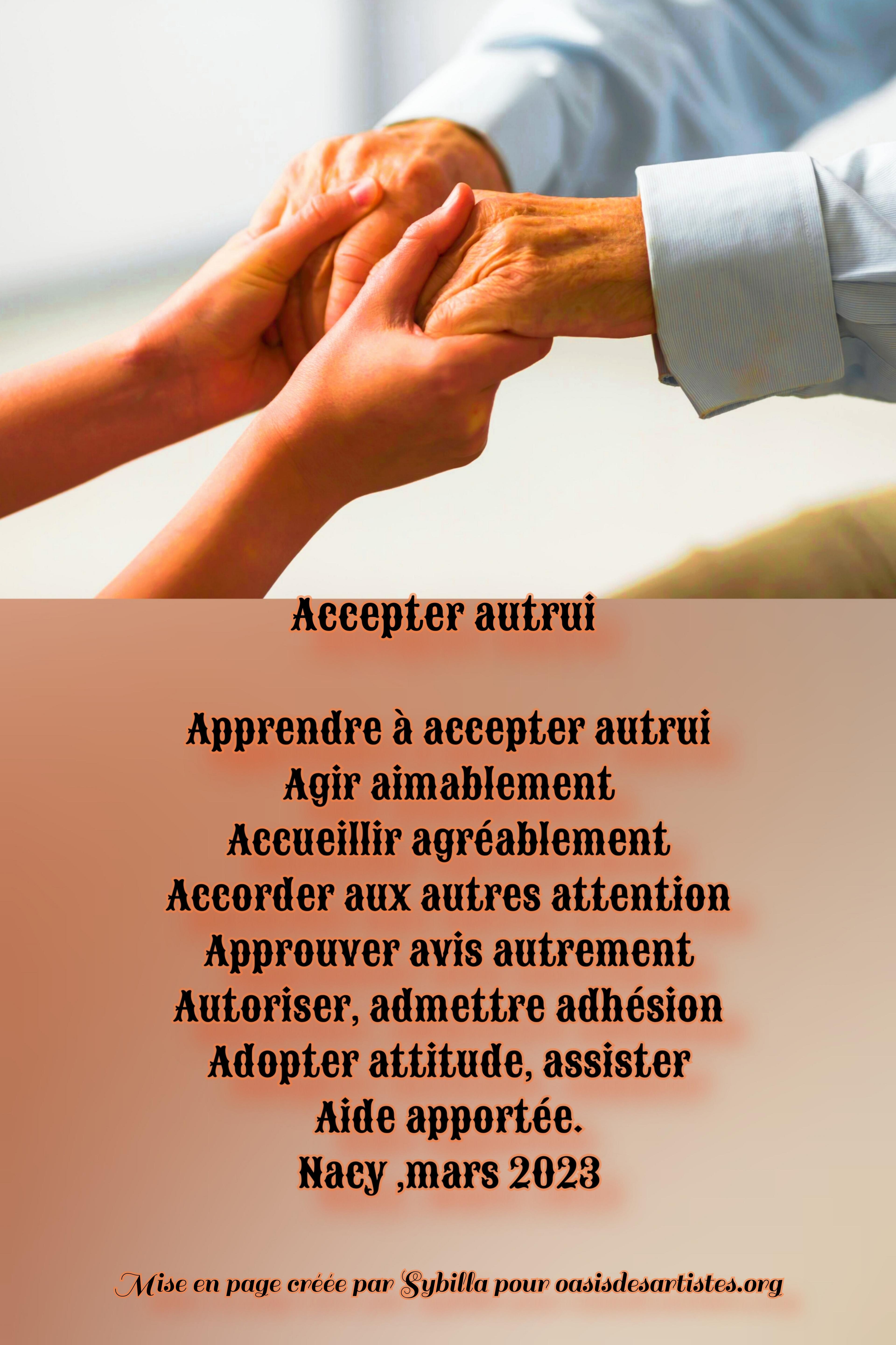 Nacy "Accepter autrui" Juin 2026 