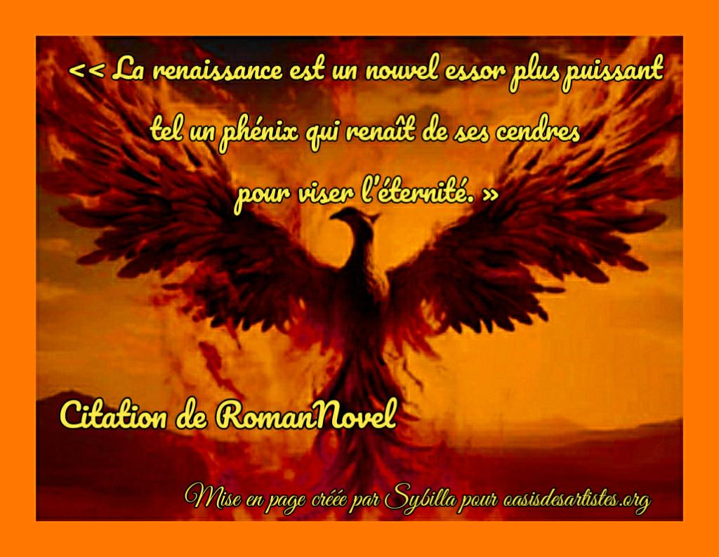 RomanNovel : Concours des citations "La renaissance" Juin 2026